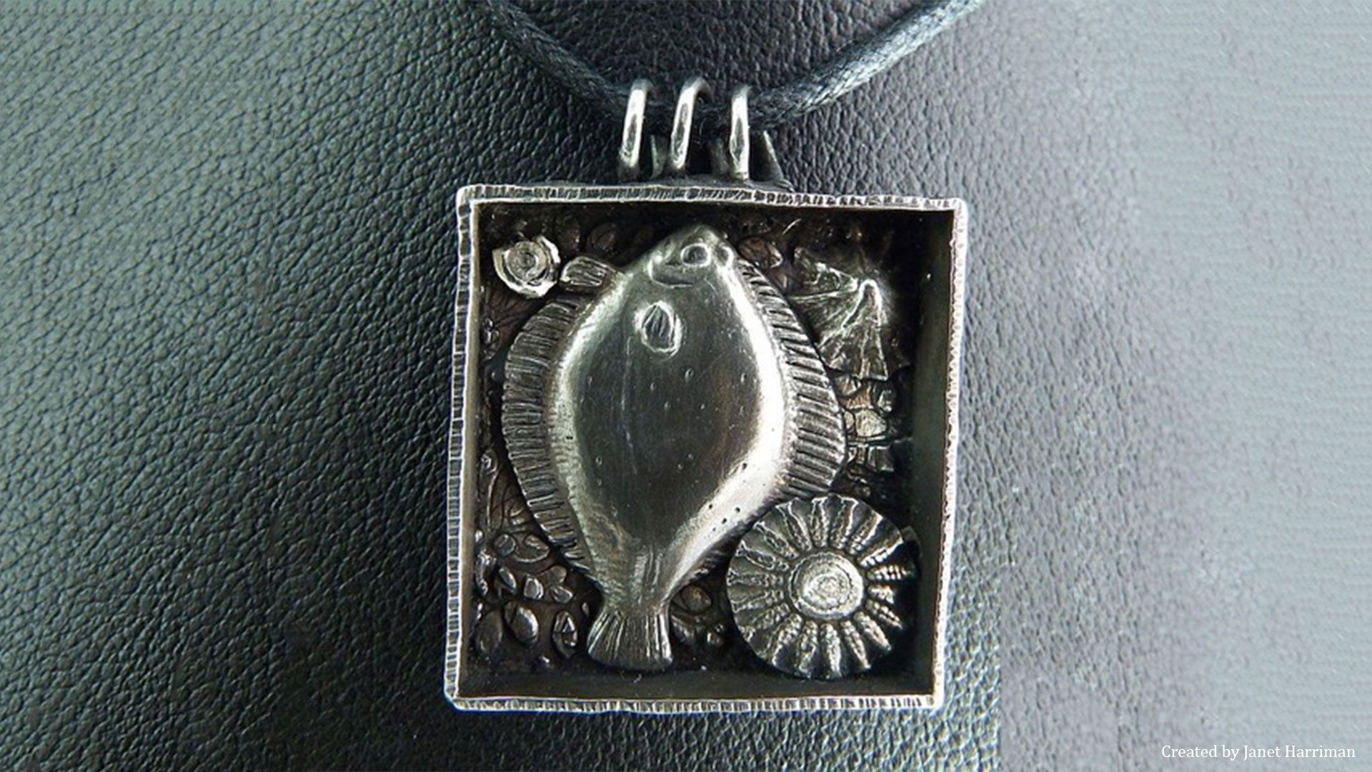 Fish Box Pendant - Silver Metal Clay