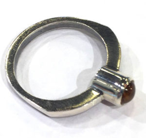 Cabochon Citrine Ring Retro-Style Shaped Ring