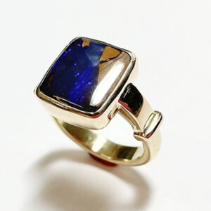 Boulder Opal 18k Gold Ring