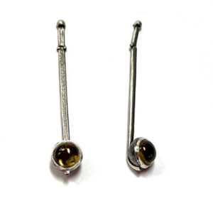 Citrine and Silver Earrings