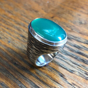 Custom Sterling Ring with Gemstone