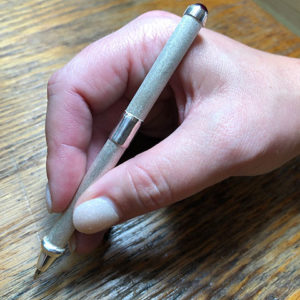 Silver Jewel-capped Pen